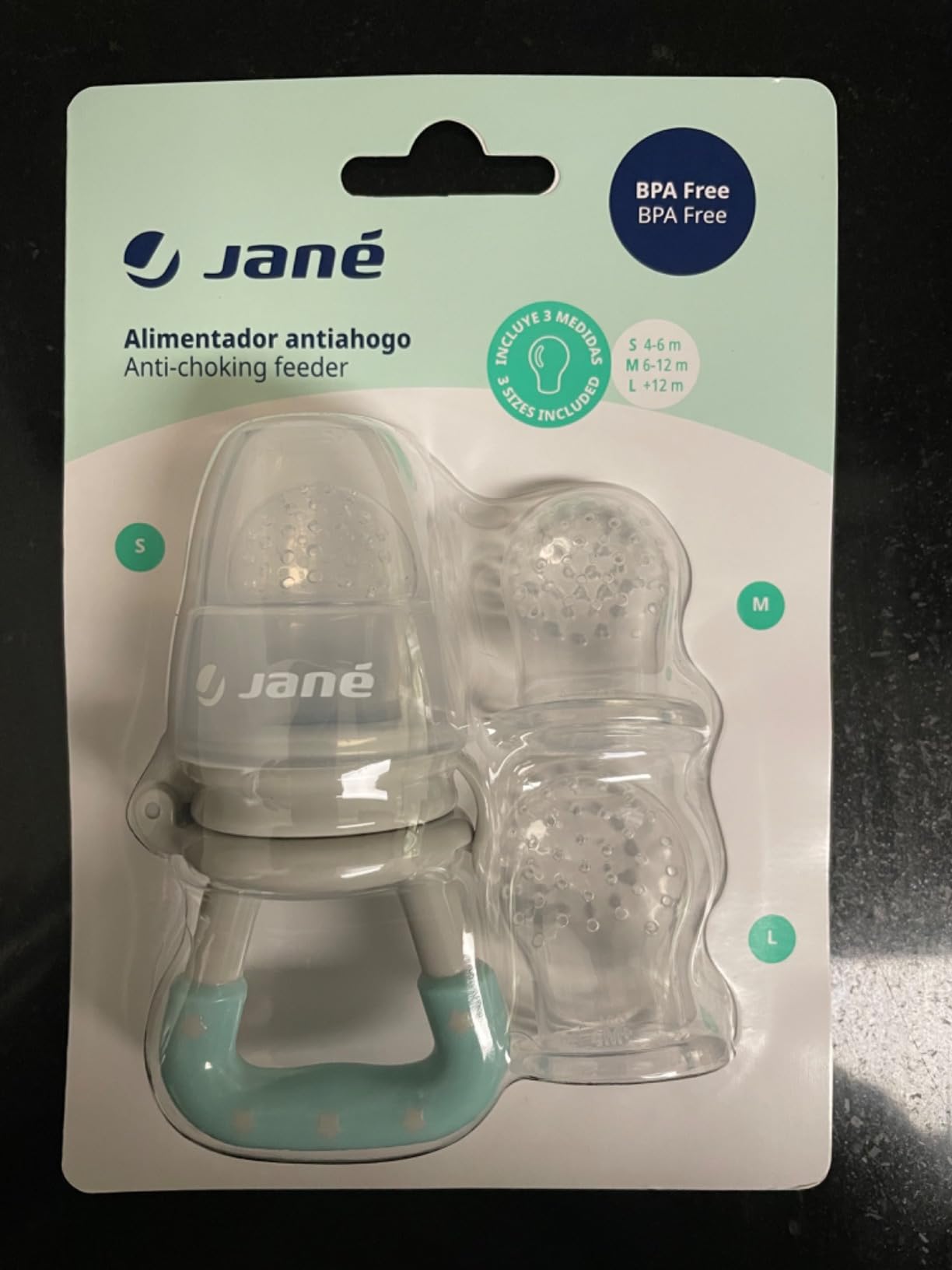 Jane alimentatore antisoffoco silicone con 3 tettarelle