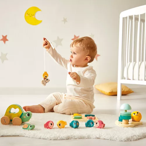 Janod Box 18 Mesi set giochi legno multisensoriale