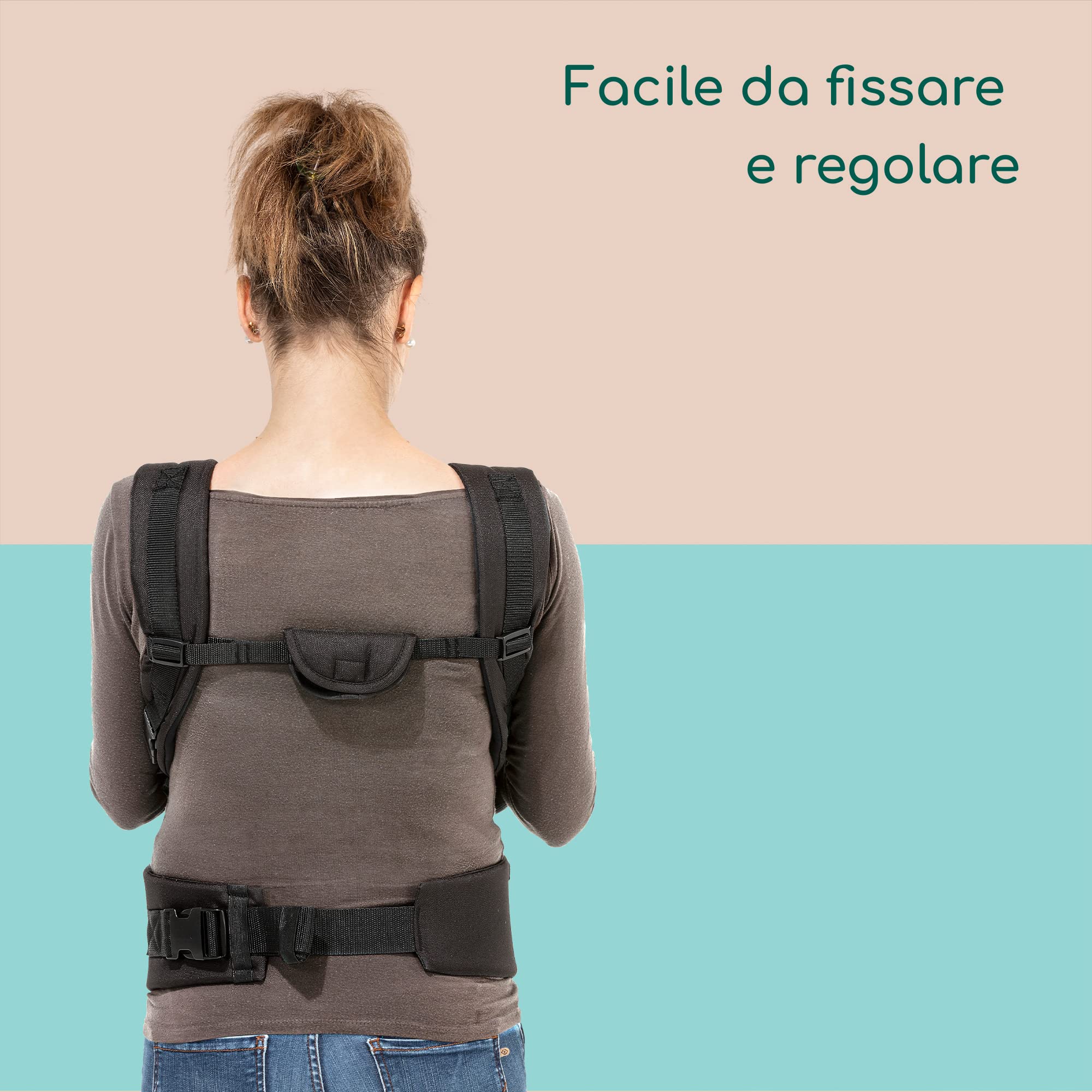 Bébé Confort Go4 Marsupio Ergonomico Black Chic 15 kg