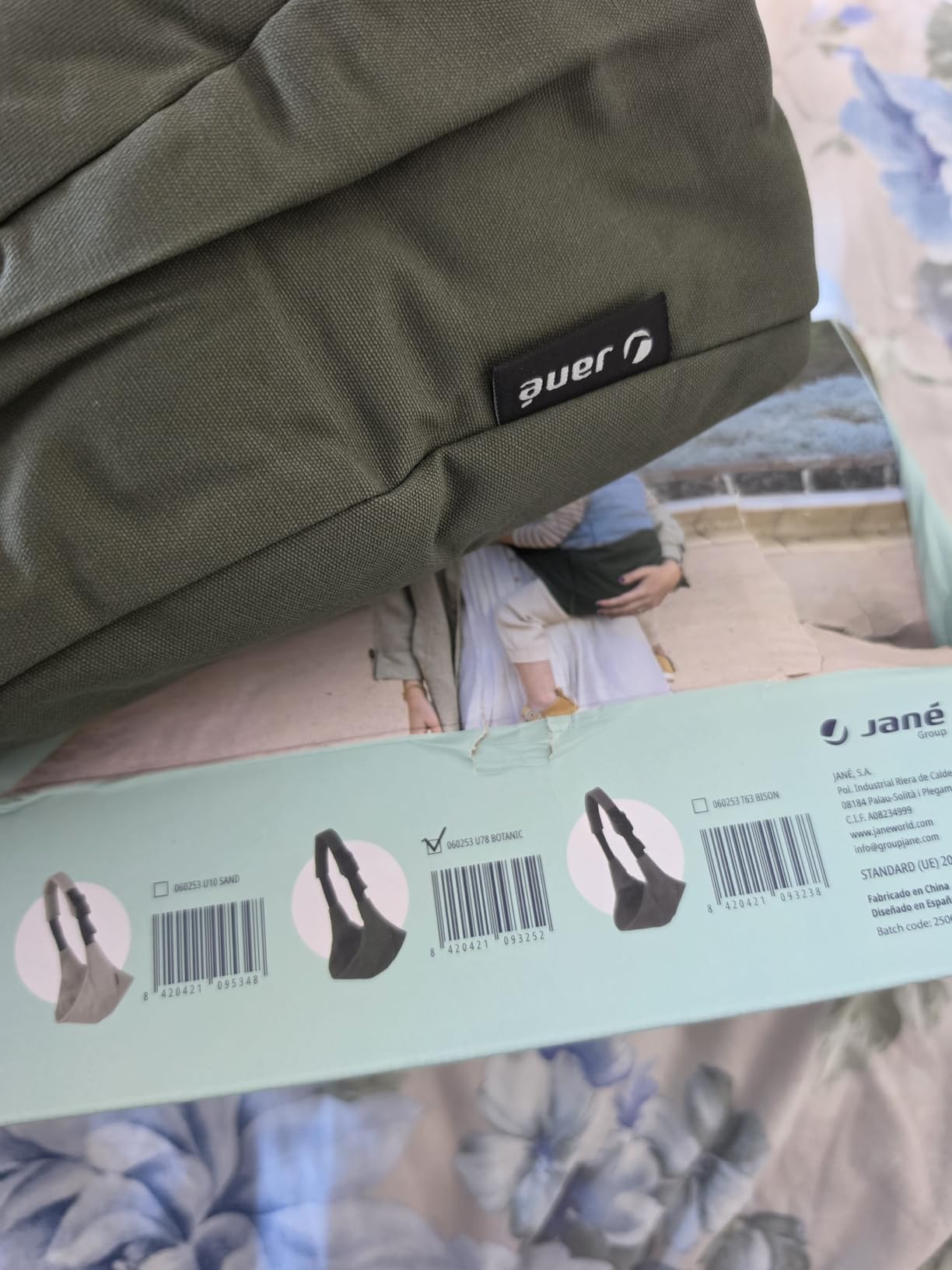 Jané Catch Fascia Portabebè Fianco Sesame Cotone