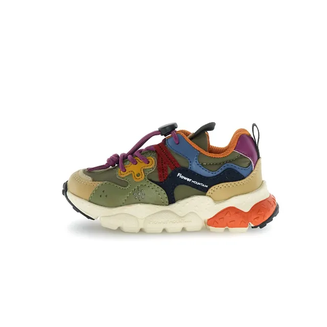 Flower Mountain Yamano 3 Junior sneakers beige-army-navy