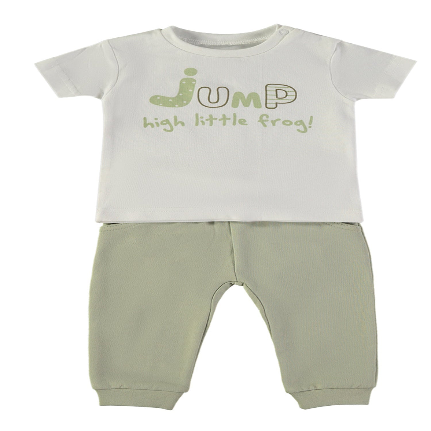 Wonderlife 160064 Completo Kaki Maglia+Pantaloni Cotone