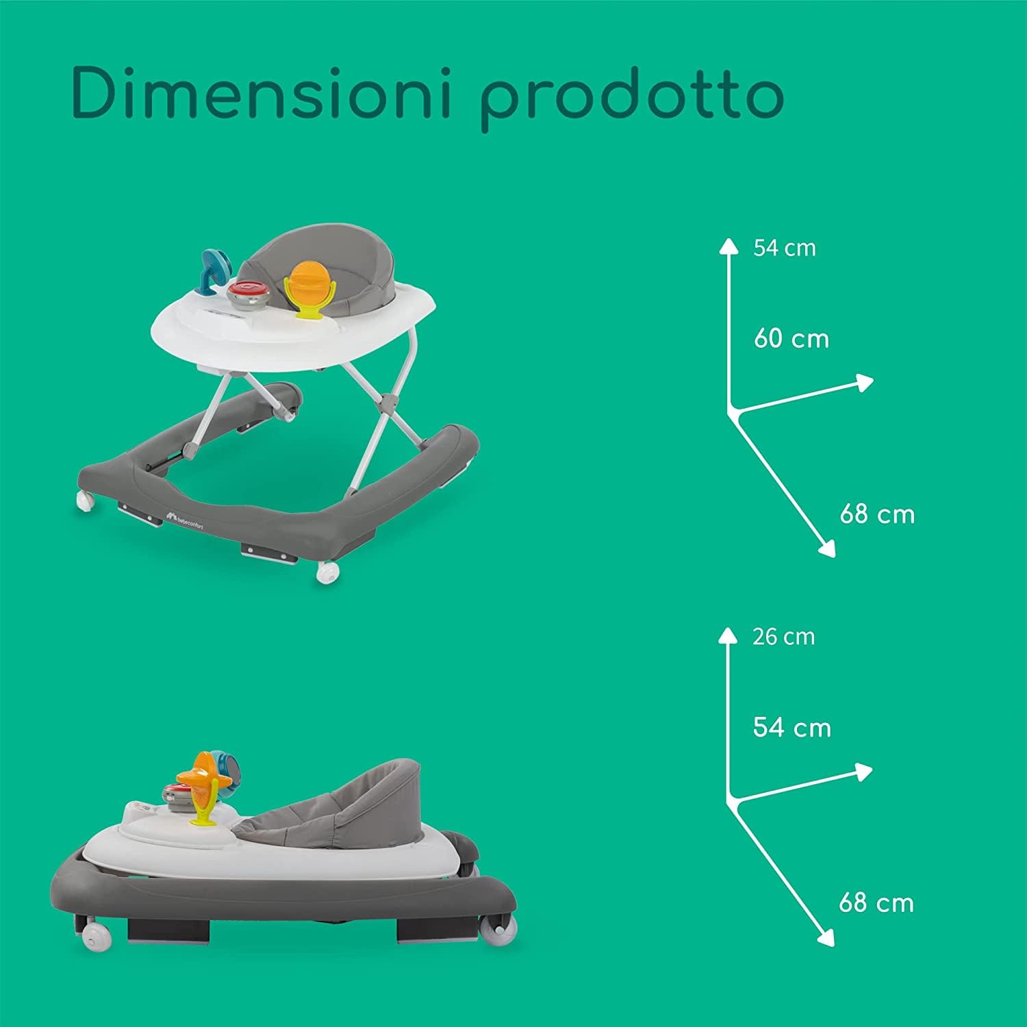 Bebé Confort Explorer girello Grey Mist musicale