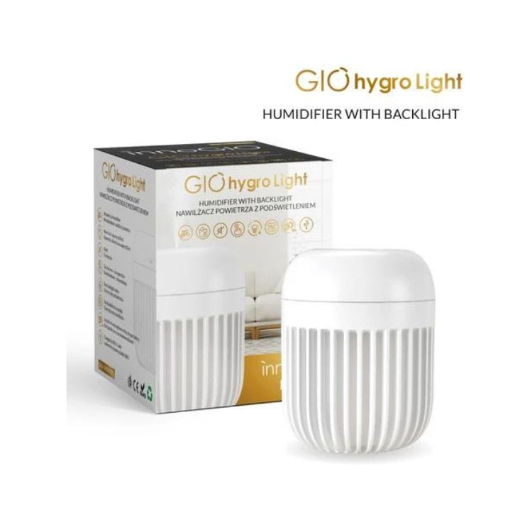 Innogio Giohygro GIO-190WHITE umidificatore ultrasuoni luce
