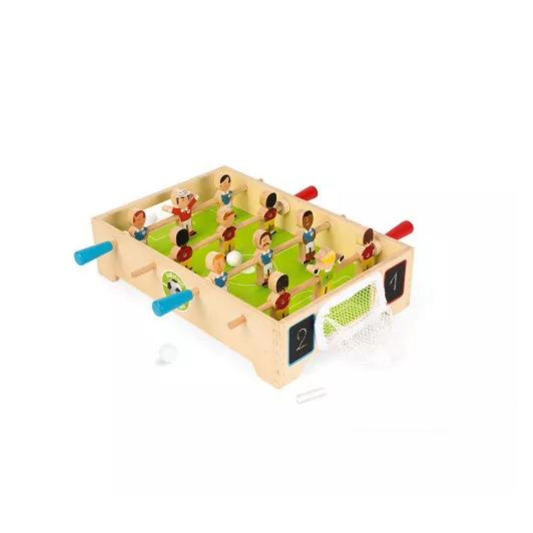 Janod Mini Baby Foot Champions Biliardino Legno 32,5 cm