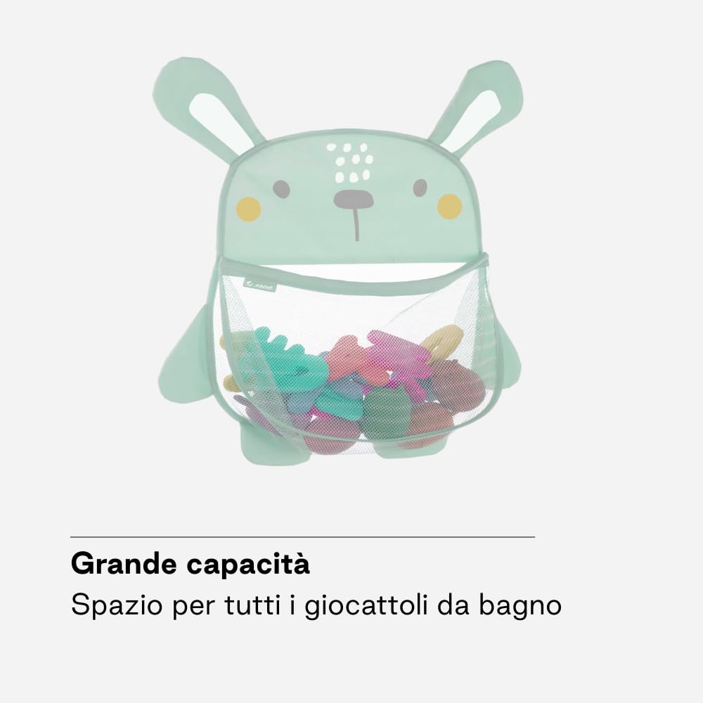 Jané Rete Porta Giochi Bagno 46x46 cm Verde Antimuffa