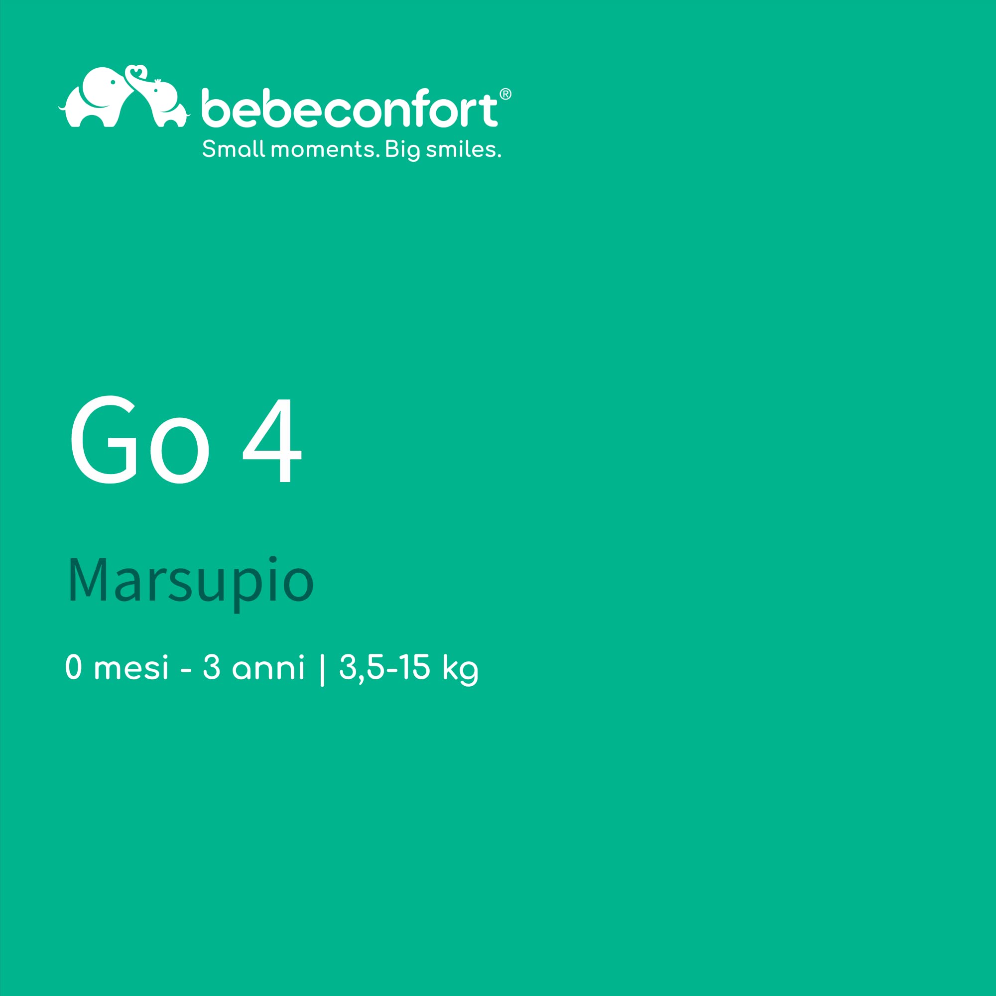 Bébé Confort Go4 Marsupio Ergonomico Black Chic 15 kg