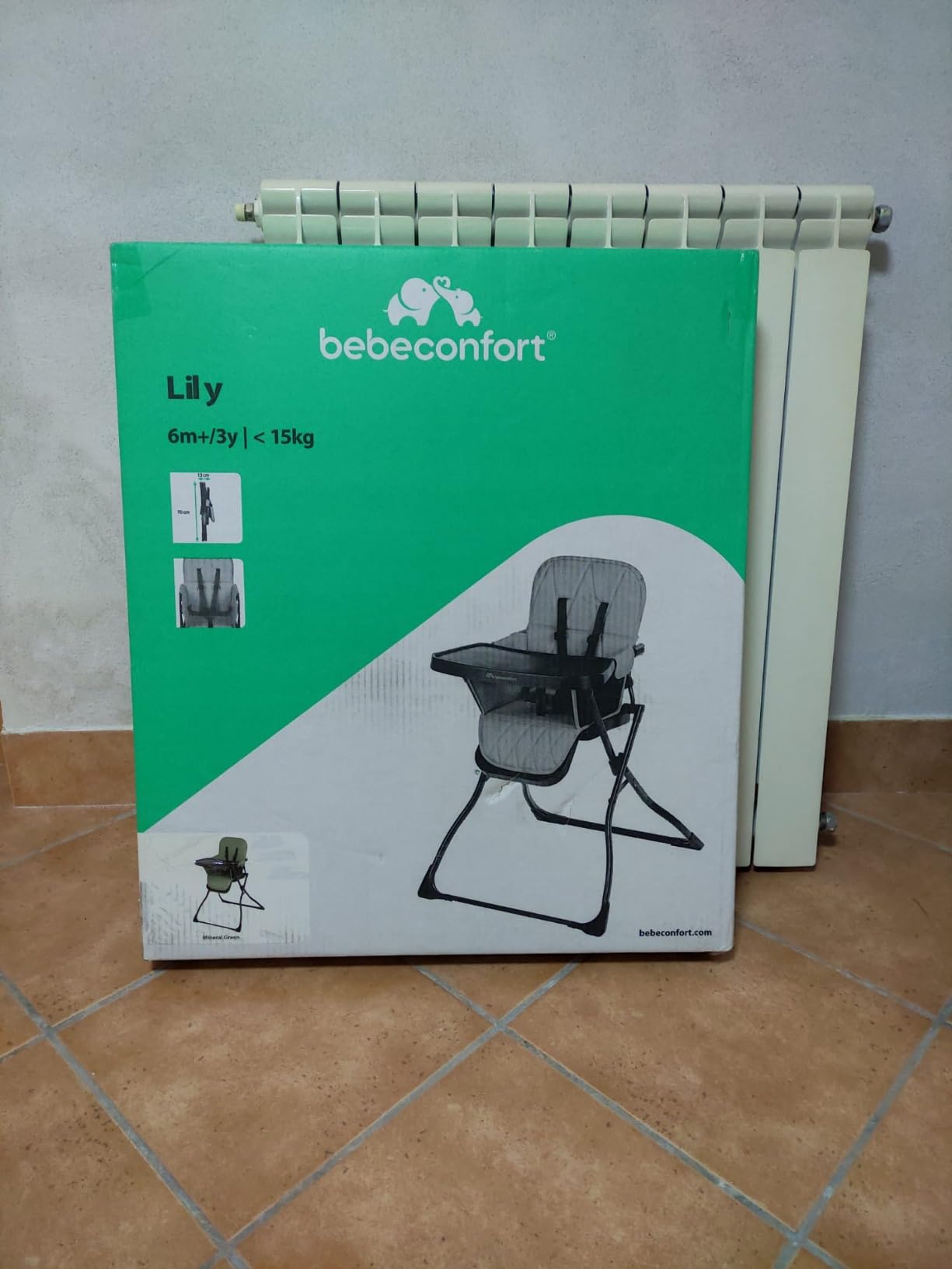 Bebé Confort Lily seggiolone pappa pieghevole Tinted Graphite