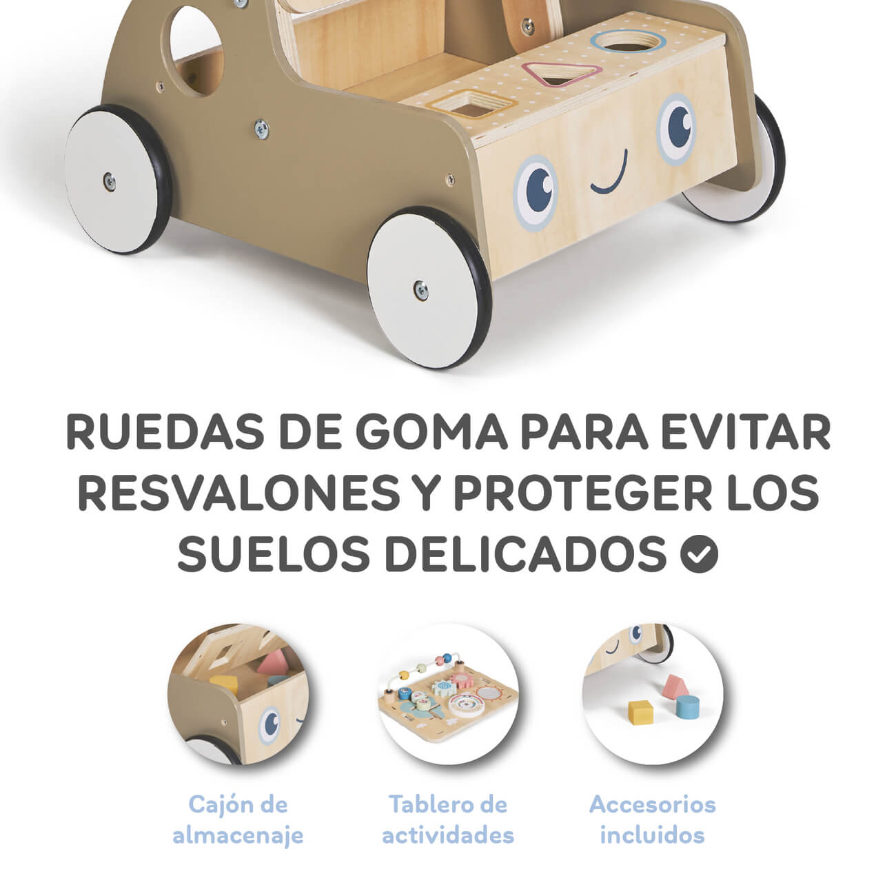 Innovaciones MS Monti carrellino primi passi legno