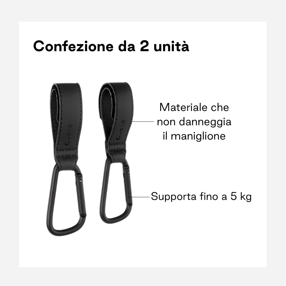 Jané Ganci Passeggino Universali Nero Set 4 Pezzi 5 kg