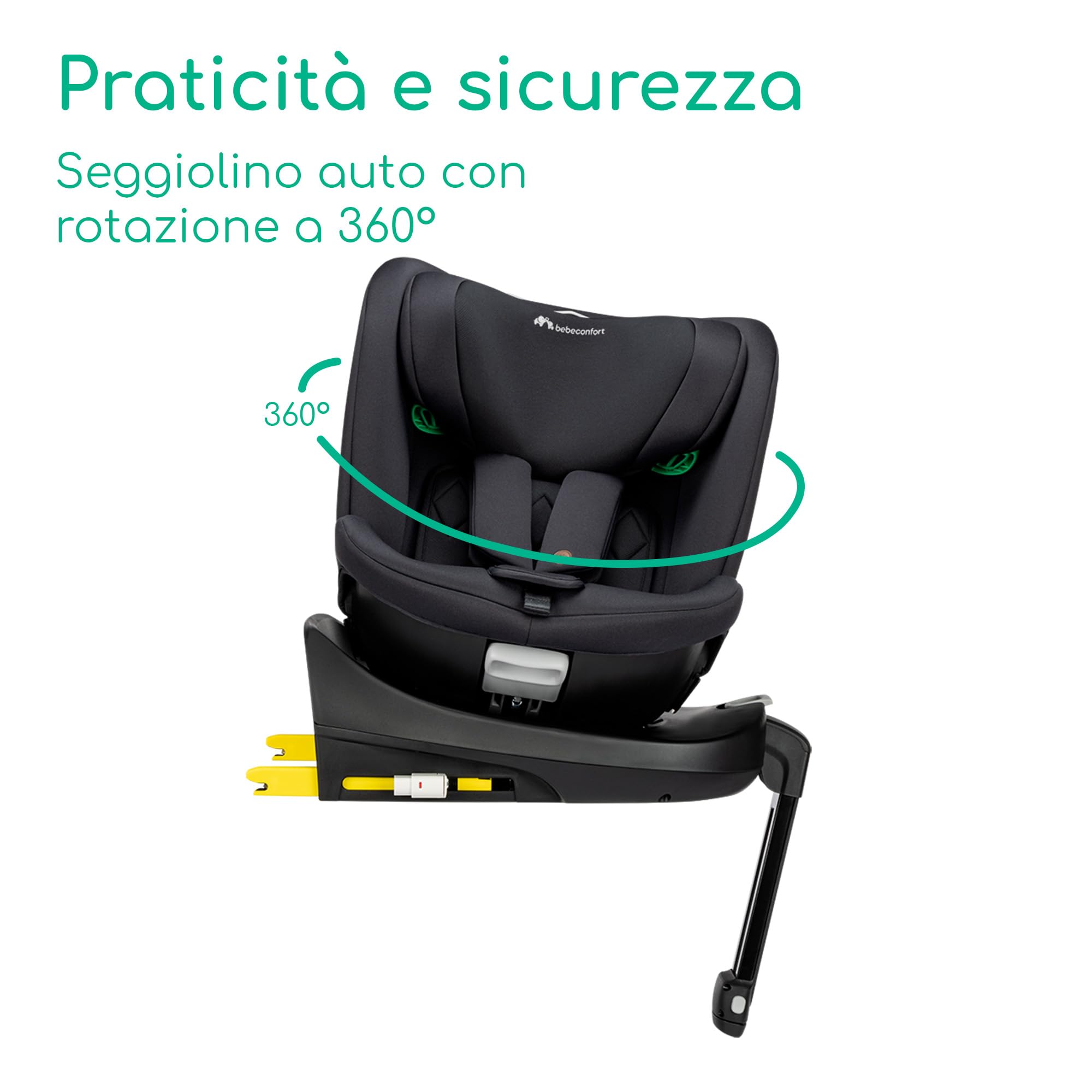 Bebé Confort RevolveFix Plus 360 seggiolino auto Full Black