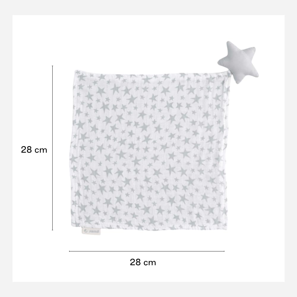 Jané Dou-Dou Star doudou neonato grigio bambù