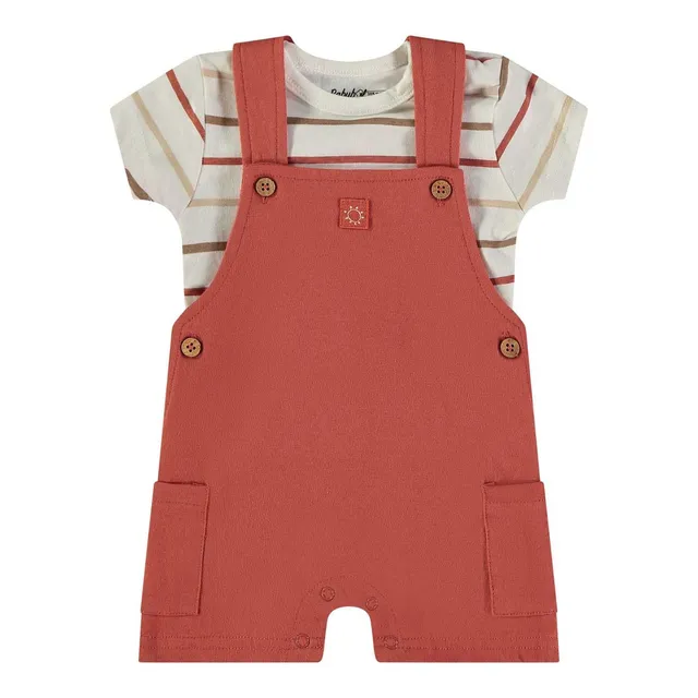 Wonderlife Salopette 160451 completo 2 pezzi cotone terracotta