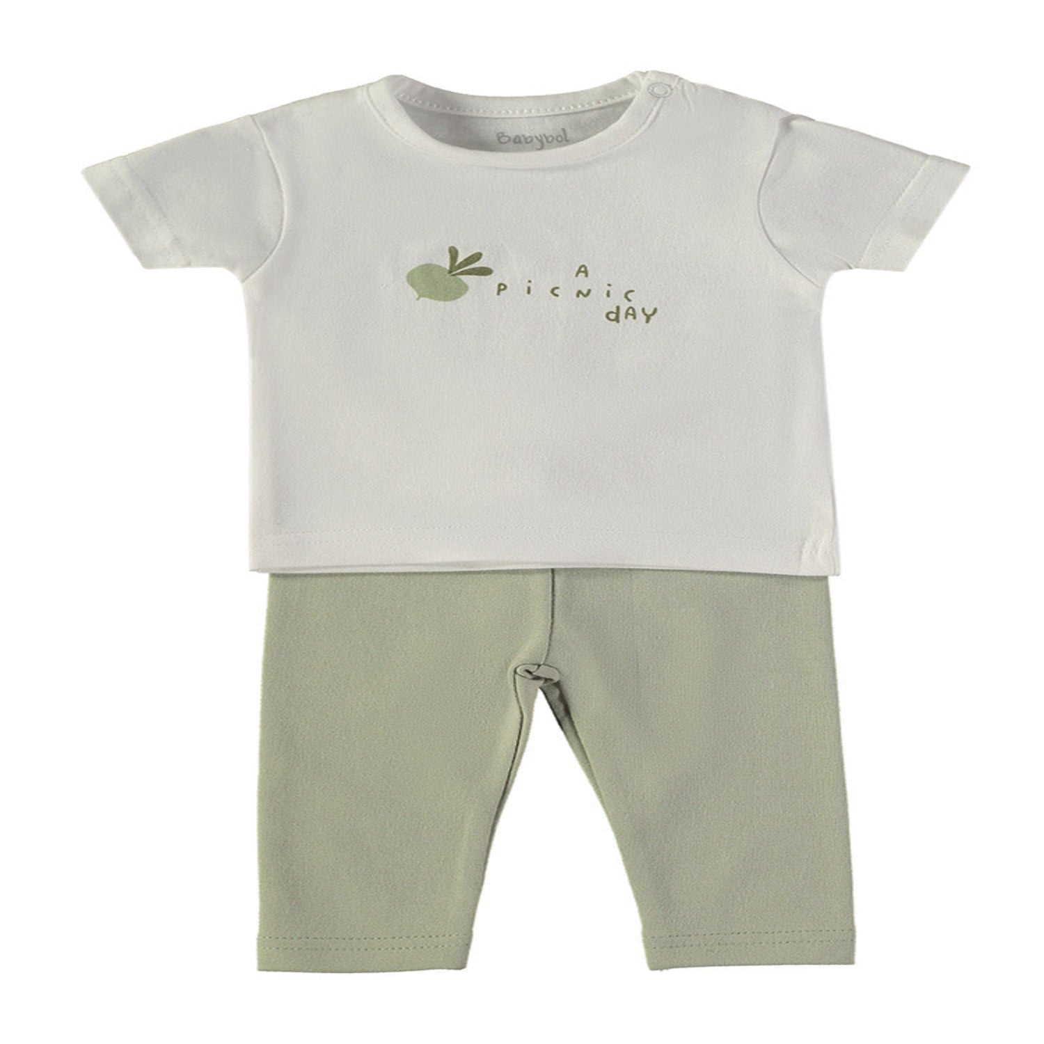 Wonderlife 160060 Completo Neonato 2 Pezzi Cotone Verde