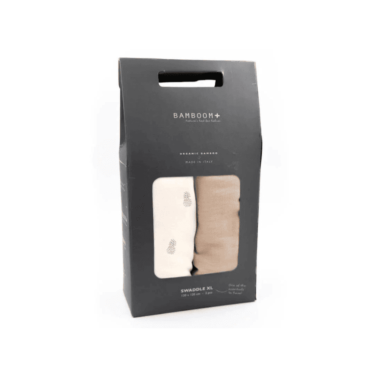Bamboom Swaddle XL mussole bambù 120x120 2 pezzi