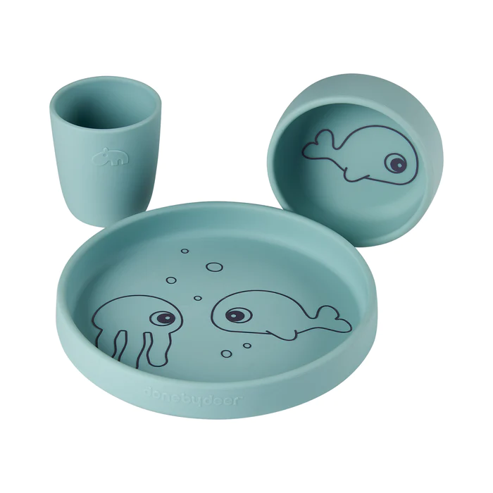 Done by Deer set pappa silicone 3 pezzi antiscivolo