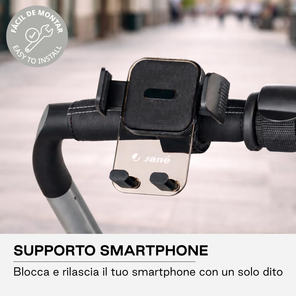 Jané supporto smartphone passeggino universale rotazione 360°