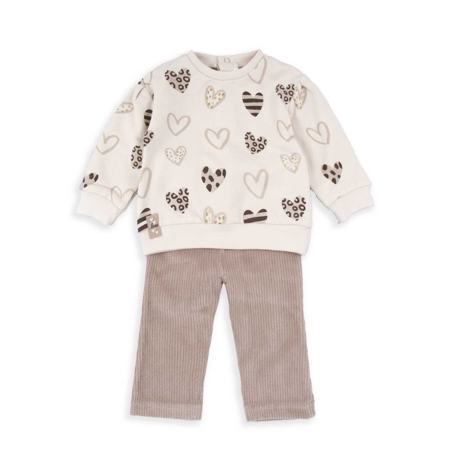 Wonderlife Sweet Heart 251030 Completo Bimba 2 Pezzi 12 Mesi felpa