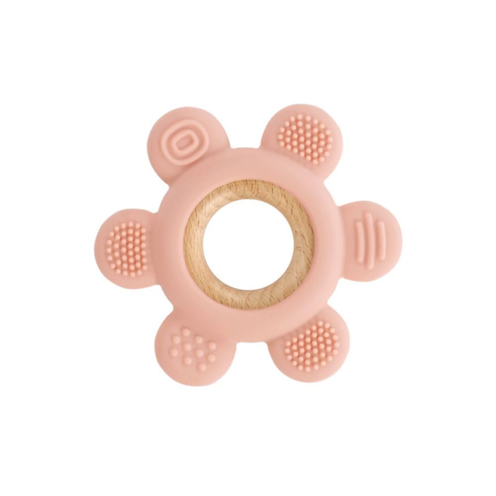 Jané Teether Massaggiagengive Silicone Legno Verde Mint senza BPA