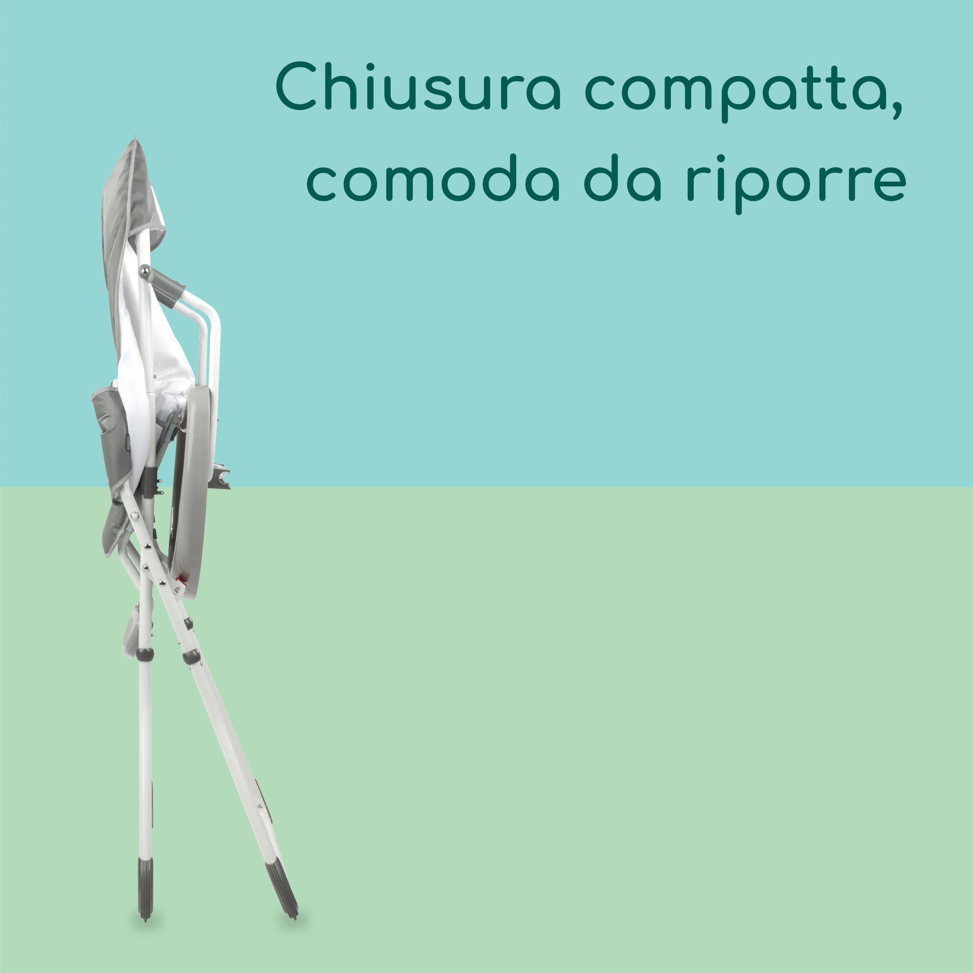Bebé Confort Kanji seggiolone pappa Warm Grey pieghevole