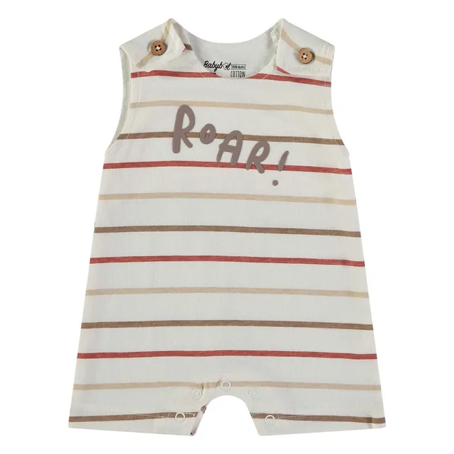 Wonderlife Roar pagliaccetto bianco cotone bio