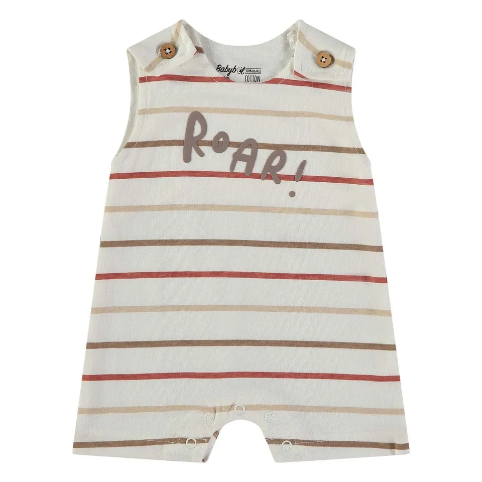 Wonderlife Roar pagliaccetto bianco cotone bio