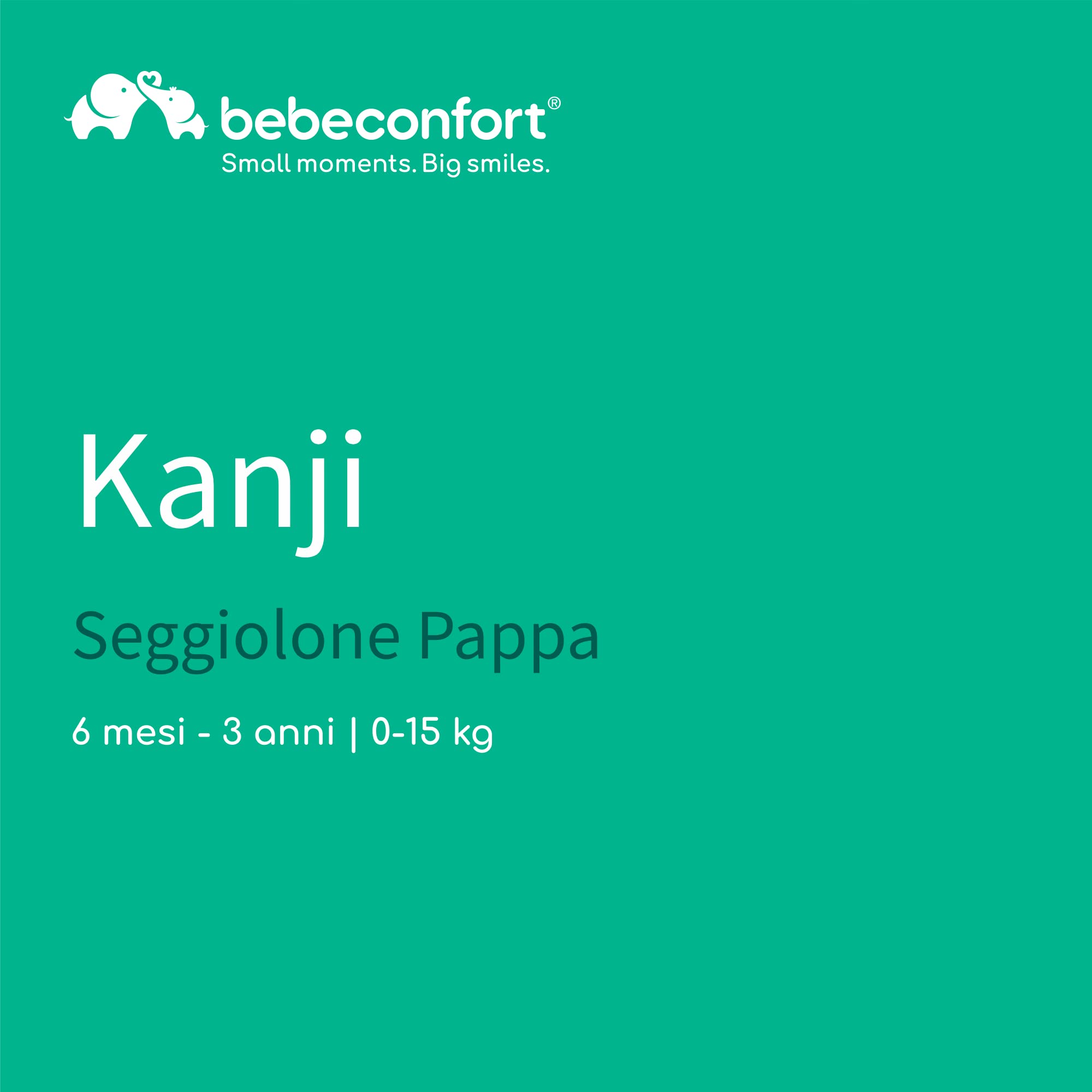 Bebé Confort Kanji seggiolone pappa Warm Grey pieghevole