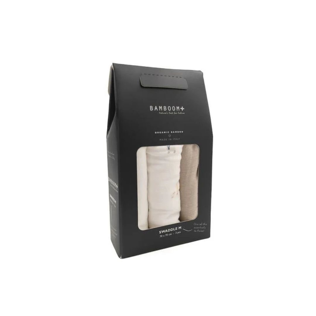 Bamboom Swaddle Medium mussole 70x70 3 pezzi bambù