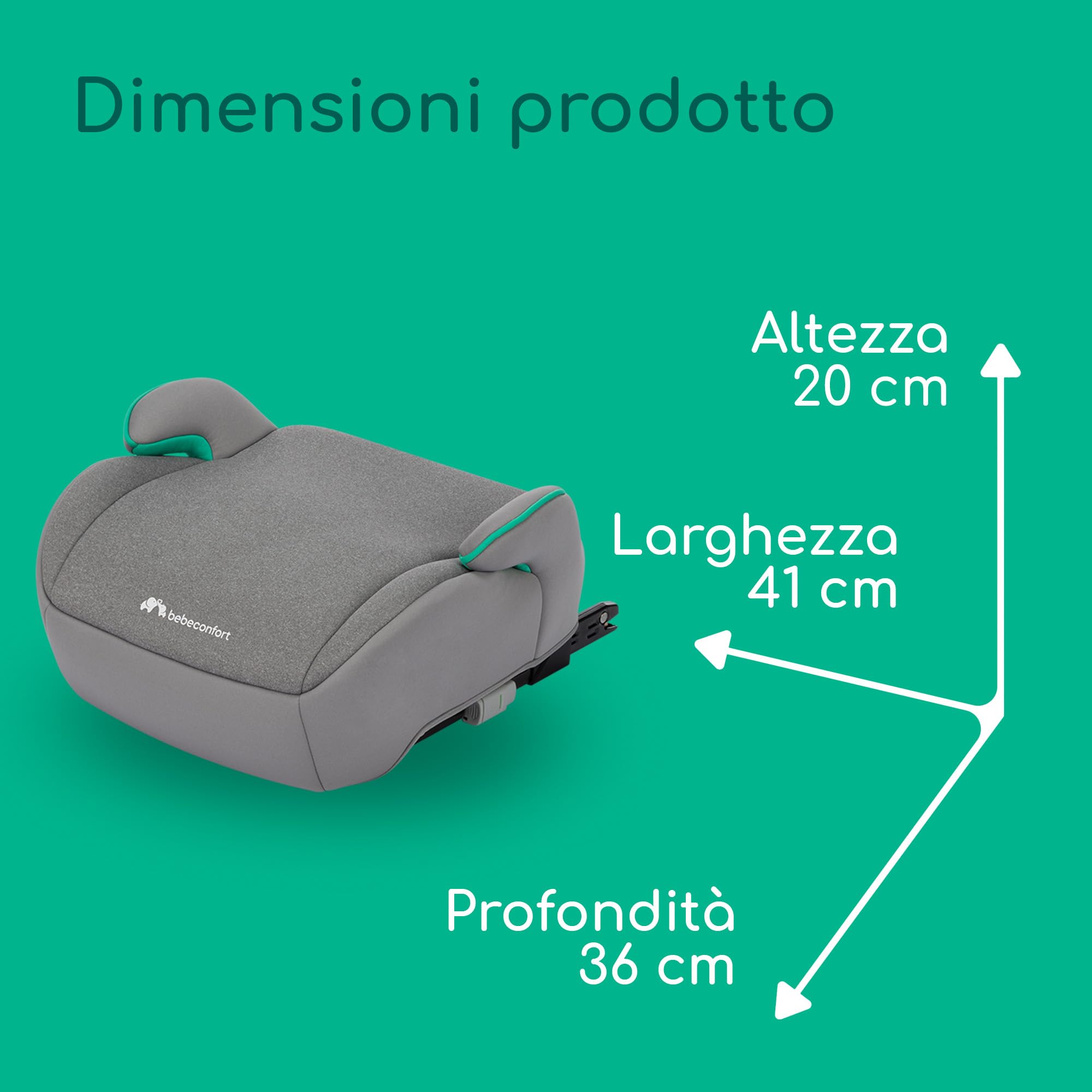 Bebé Confort Manga i-Fix alzatina Isofix Grey