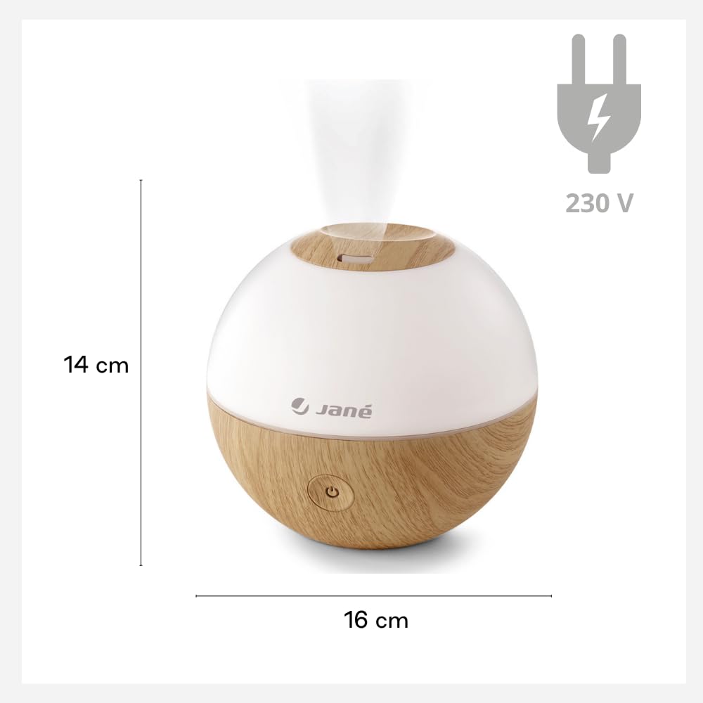 Jané Umidificatore Ultrasuoni Vapore Freddo Legno 360°