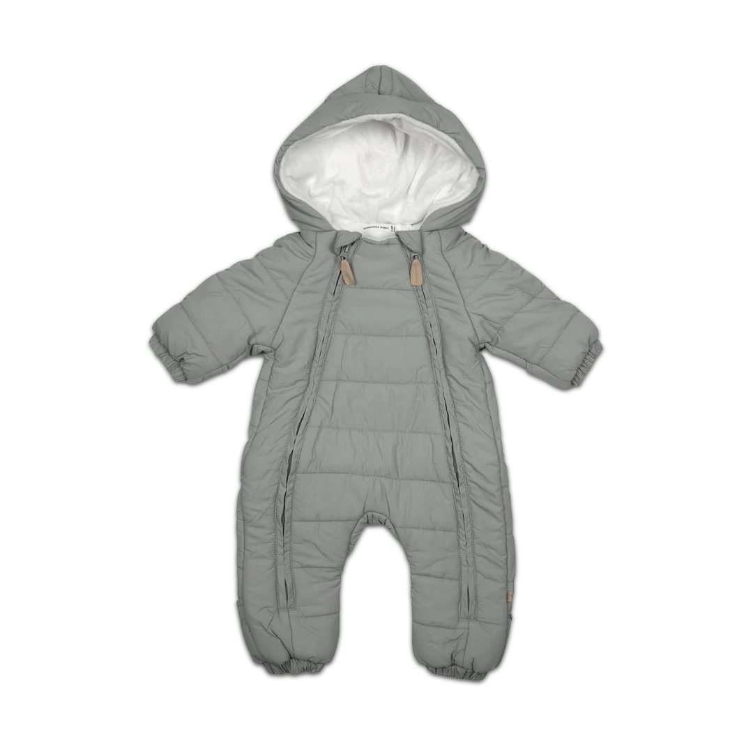 Bamboom tuta da neve imbottita Moss Grey antivento