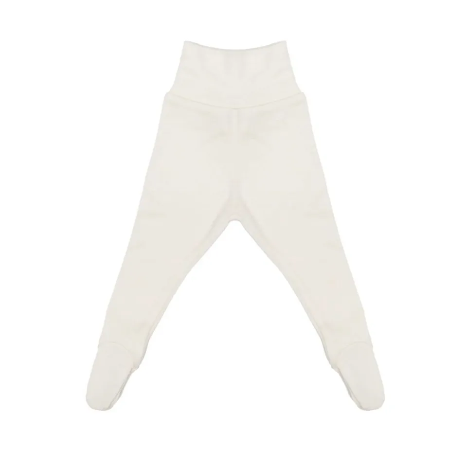 Wooly Organic Baby Leggings con piedini merino