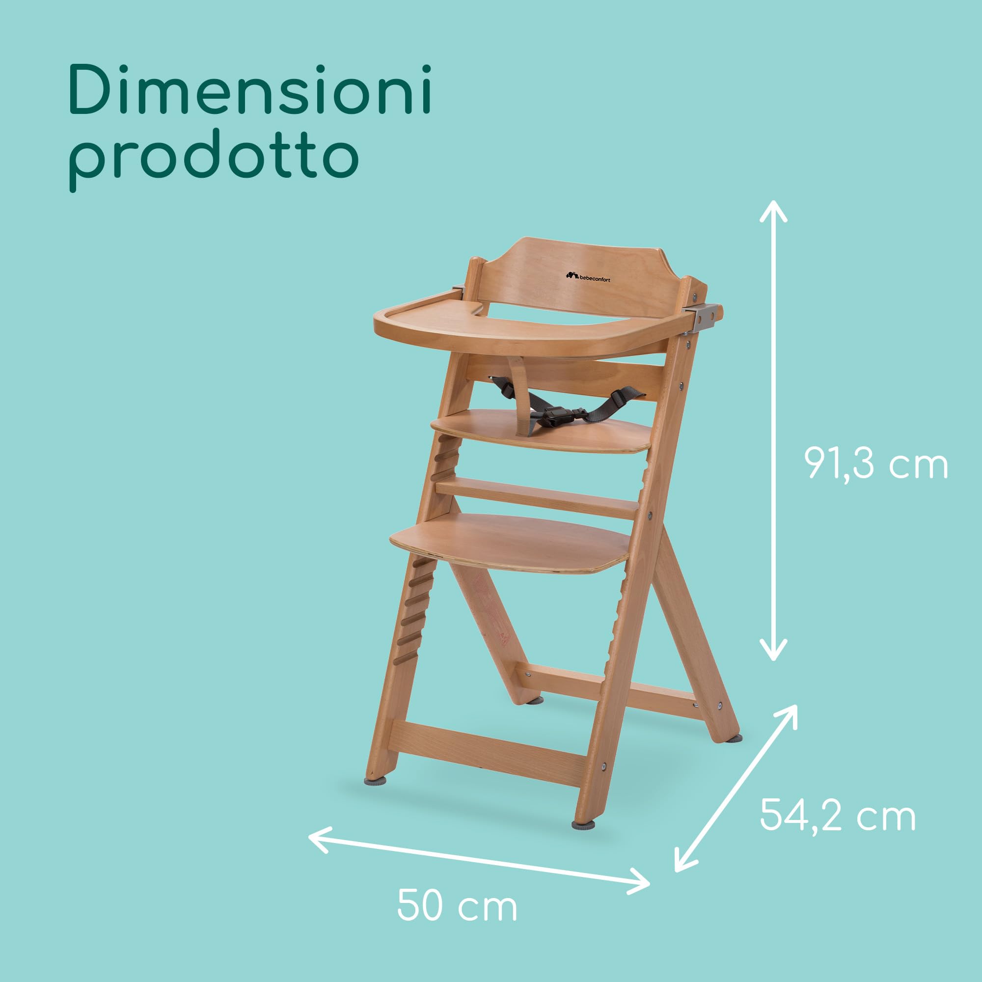 Bebé Confort Timba seggiolone in legno Natural Wood evolutivo