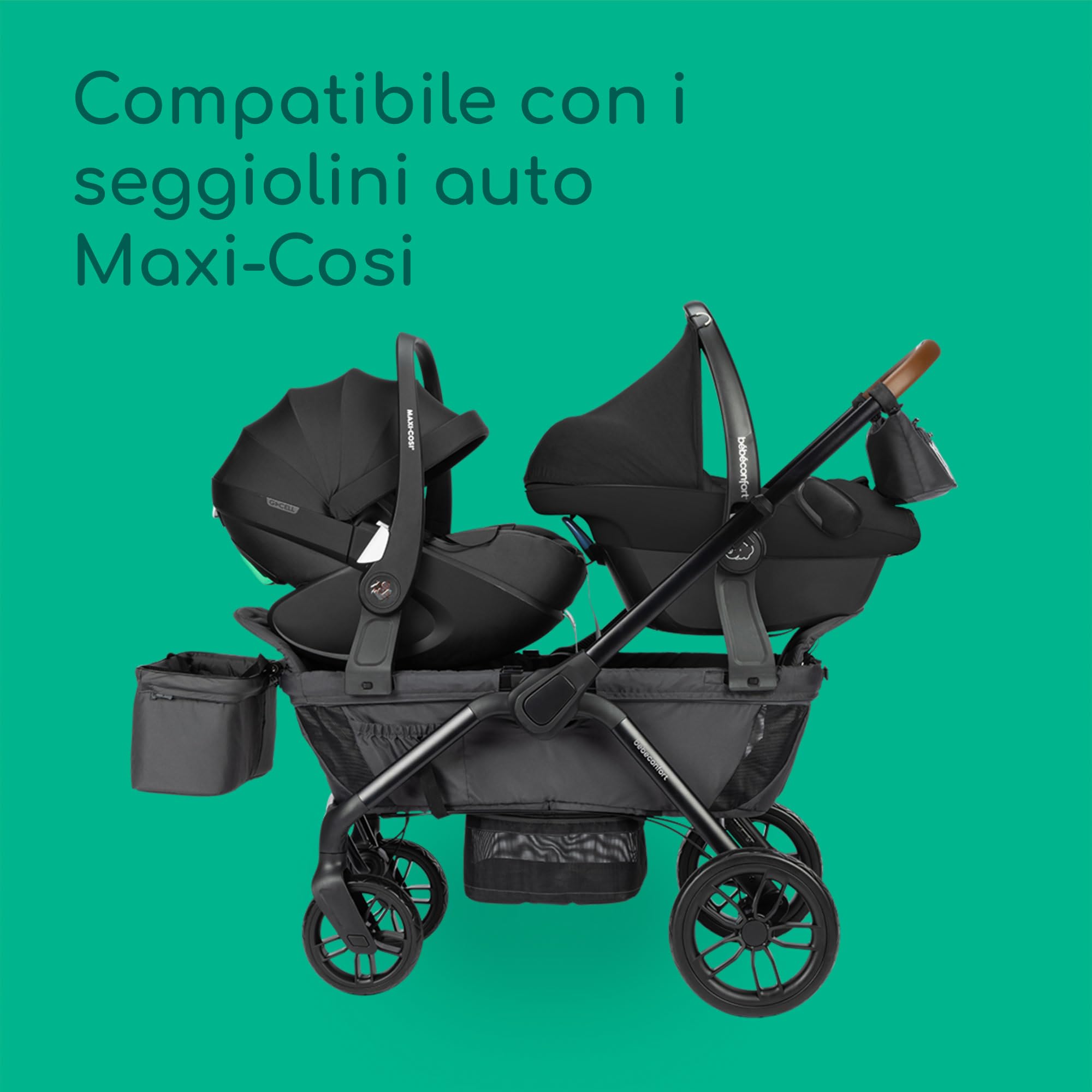 Bebé Confort Helios passeggino gemellare Mineral Graphite