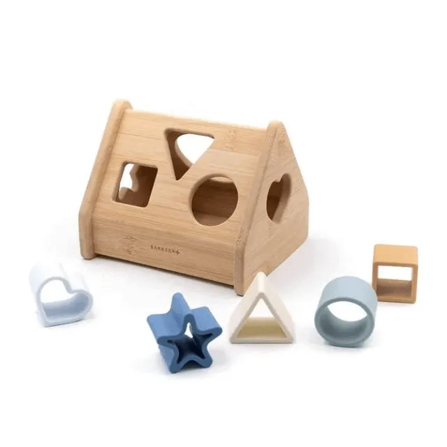Bamboom puzzle casetta in legno forme e coordinazione