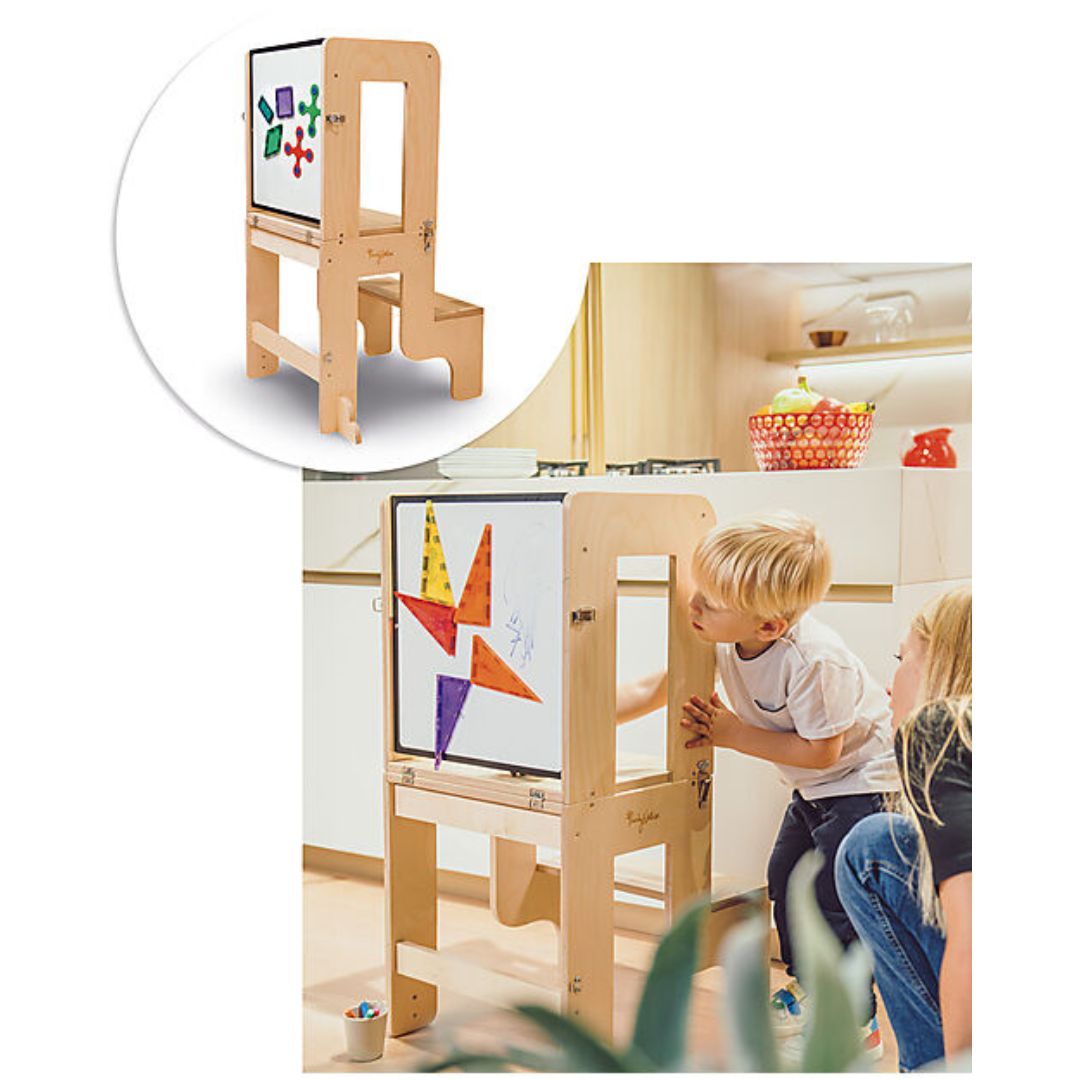 Family Nation torre montessori 3 in 1 con lavagna
