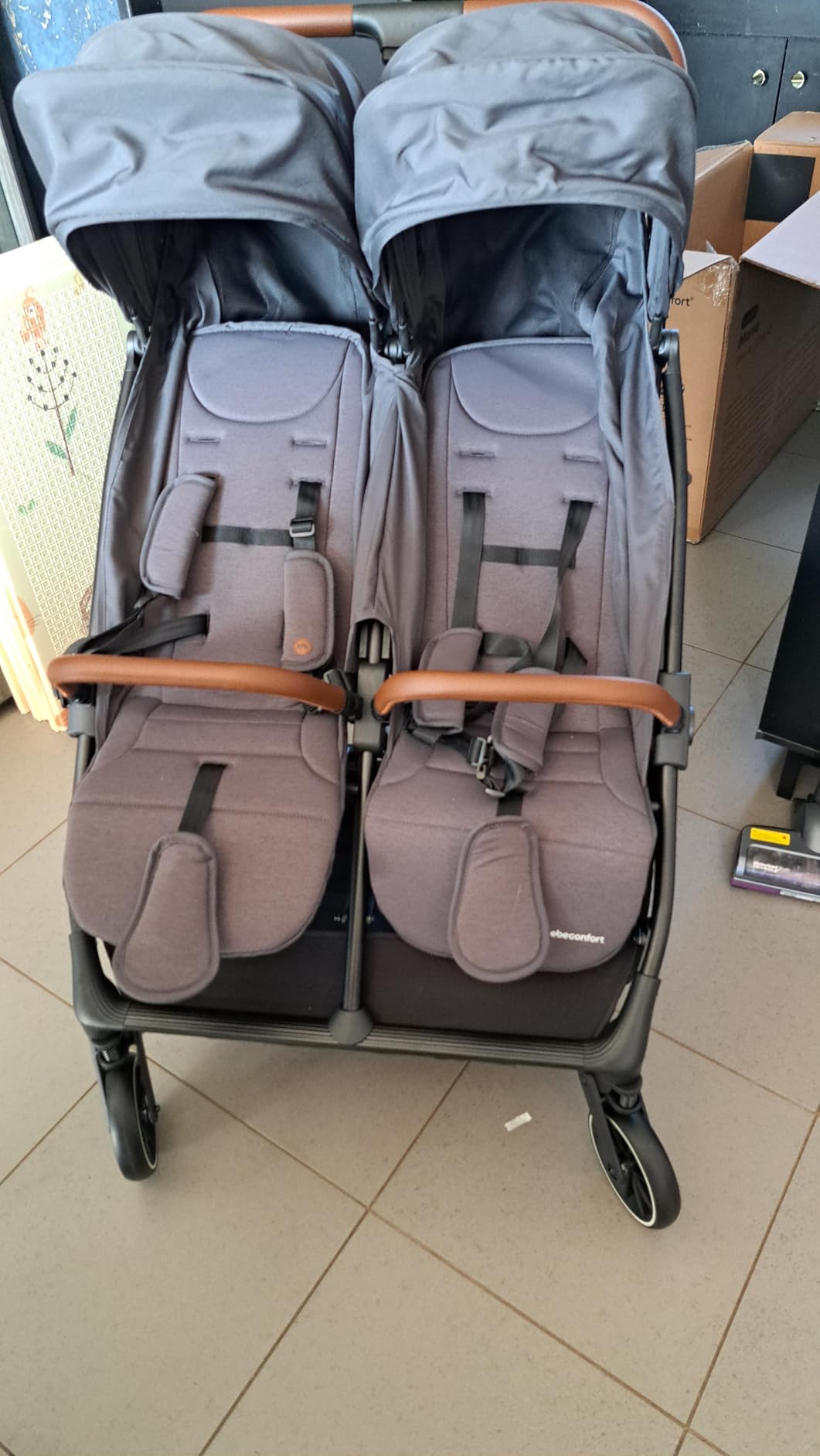 Bebé Confort Mane passeggino gemellare Mineral Graphite