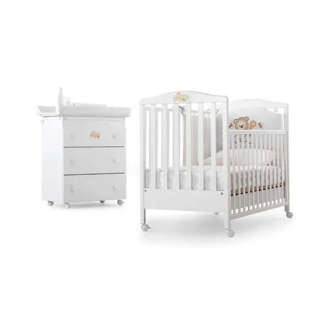 Azzurra Design Web set lettino bagnetto orsetto bianco