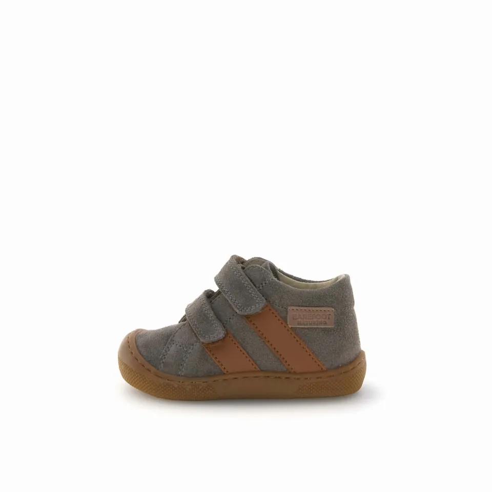 Naturino Barefoot Sabby VL Suede scarpine Mud-Cognac