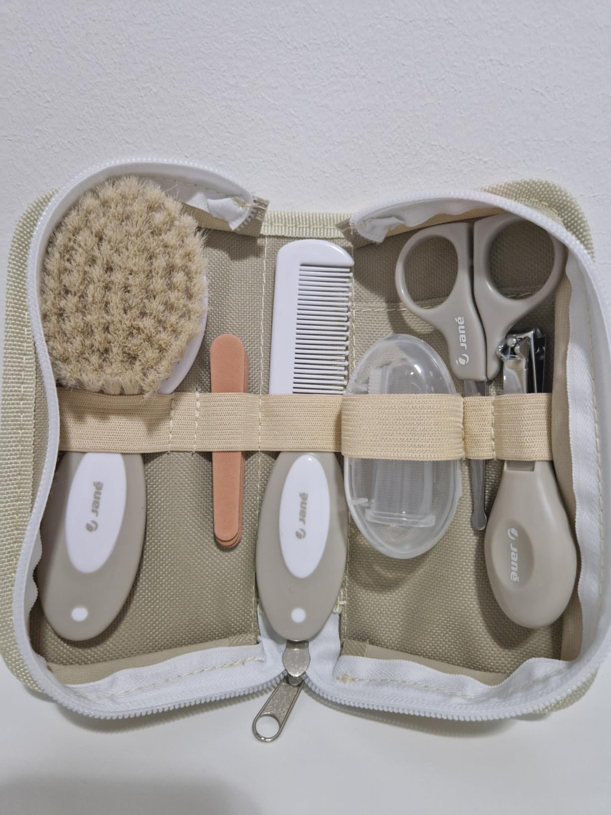 Jané set igiene bambino 8 pezzi beige