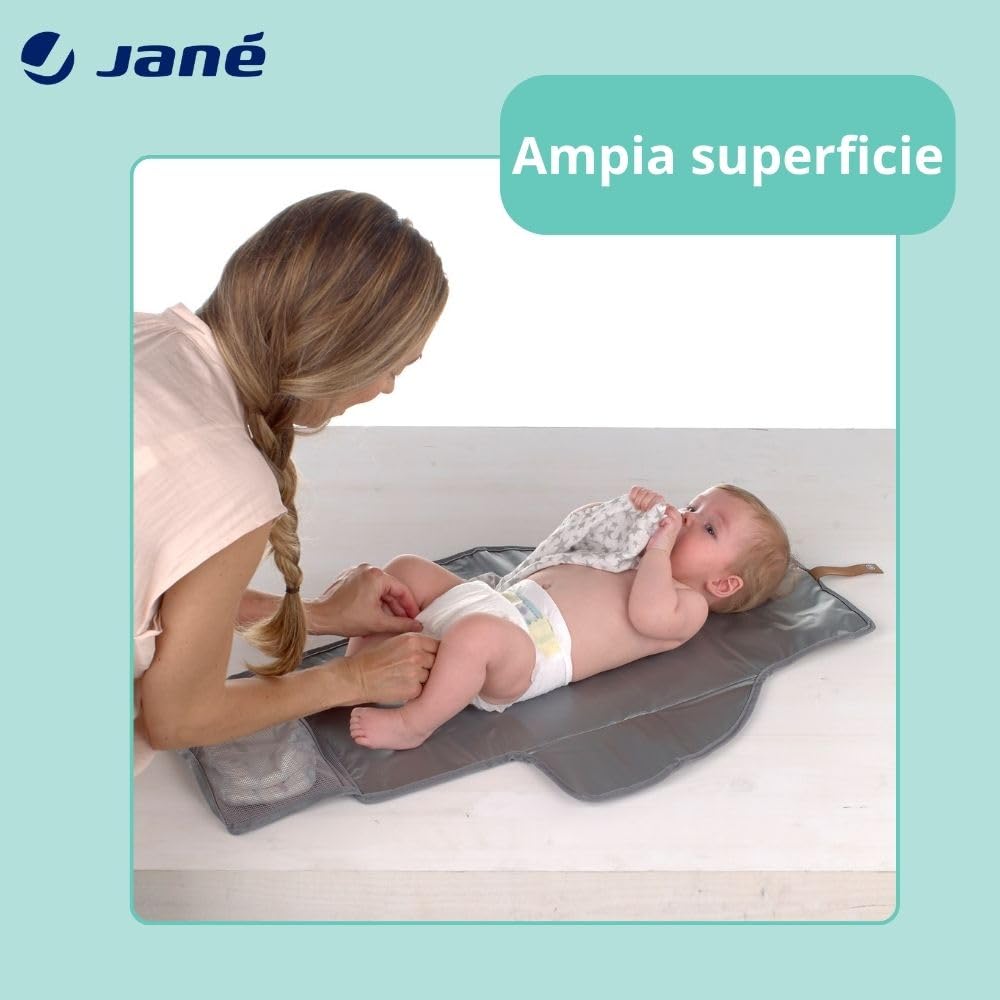 Jané Fasciatoio Portatile Tulip Azzurro con Tasca