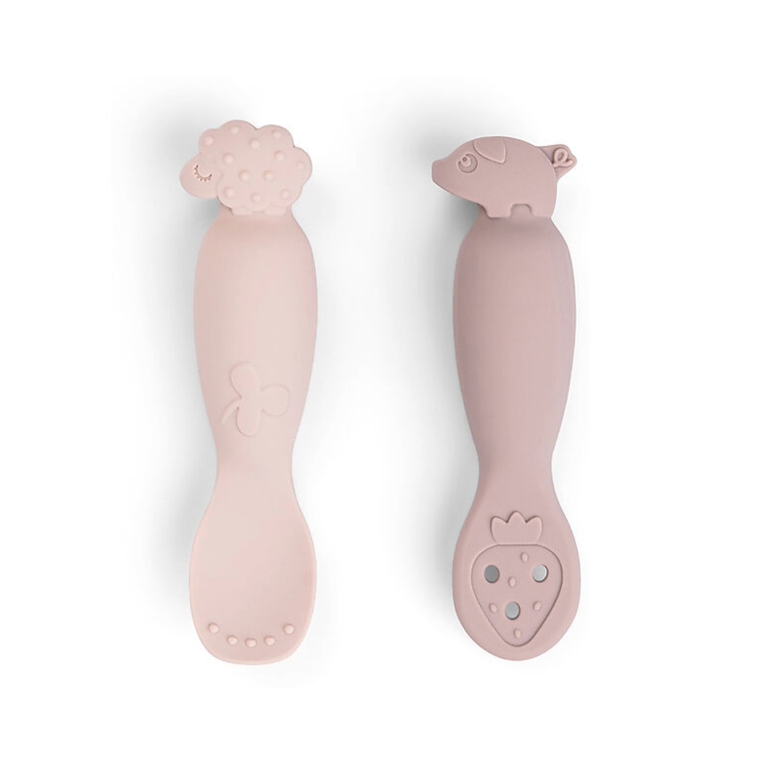 Done by Deer Tiny Farm Set 2 Cucchiai Svezzamento