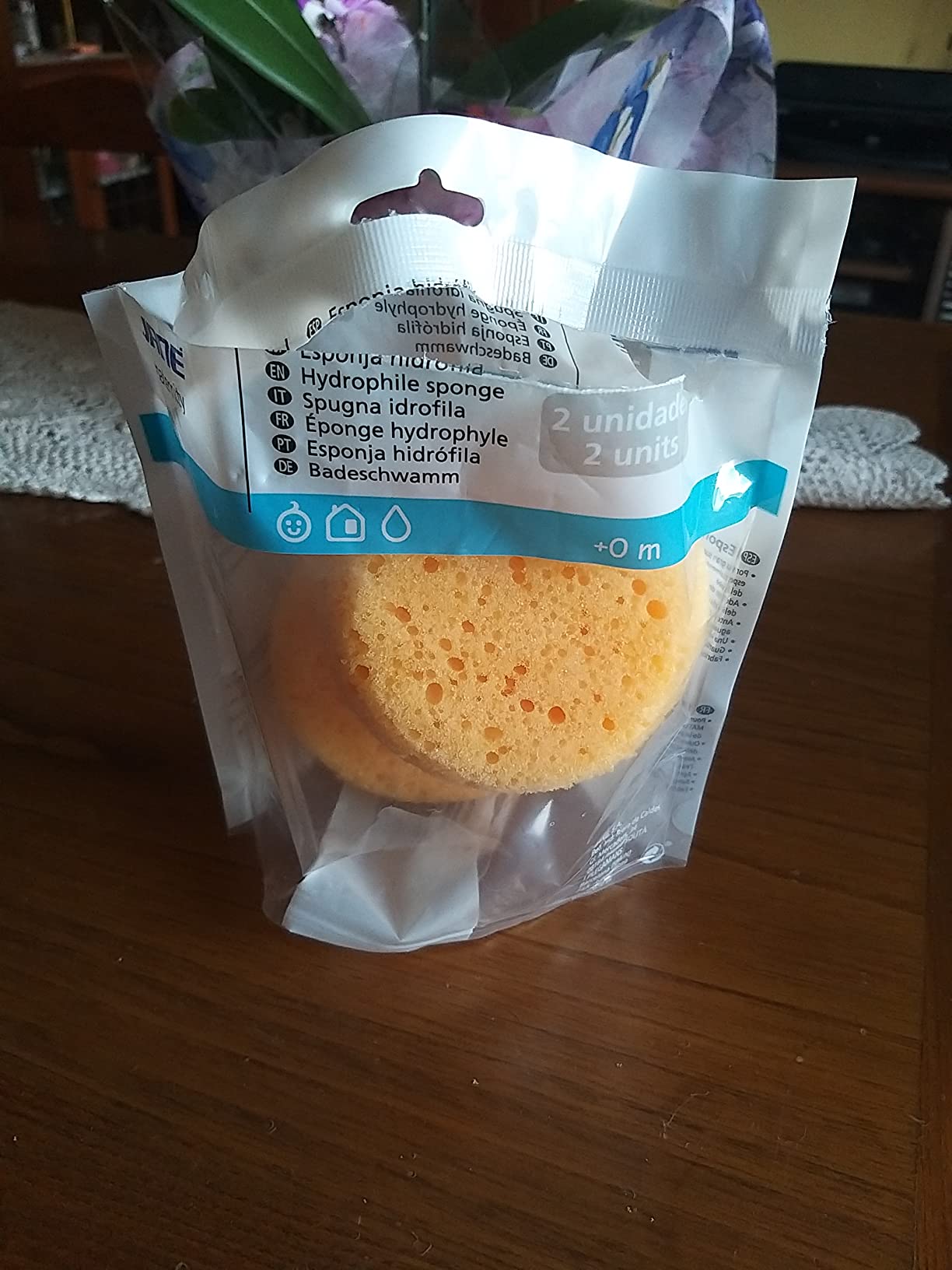 Jané spugna idrofila neonato 2 pezzi delicata