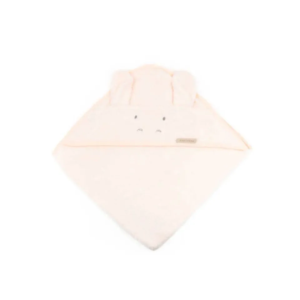 Bamboom Ippopotamo XL asciugamano con cappuccio Water Peach bambu