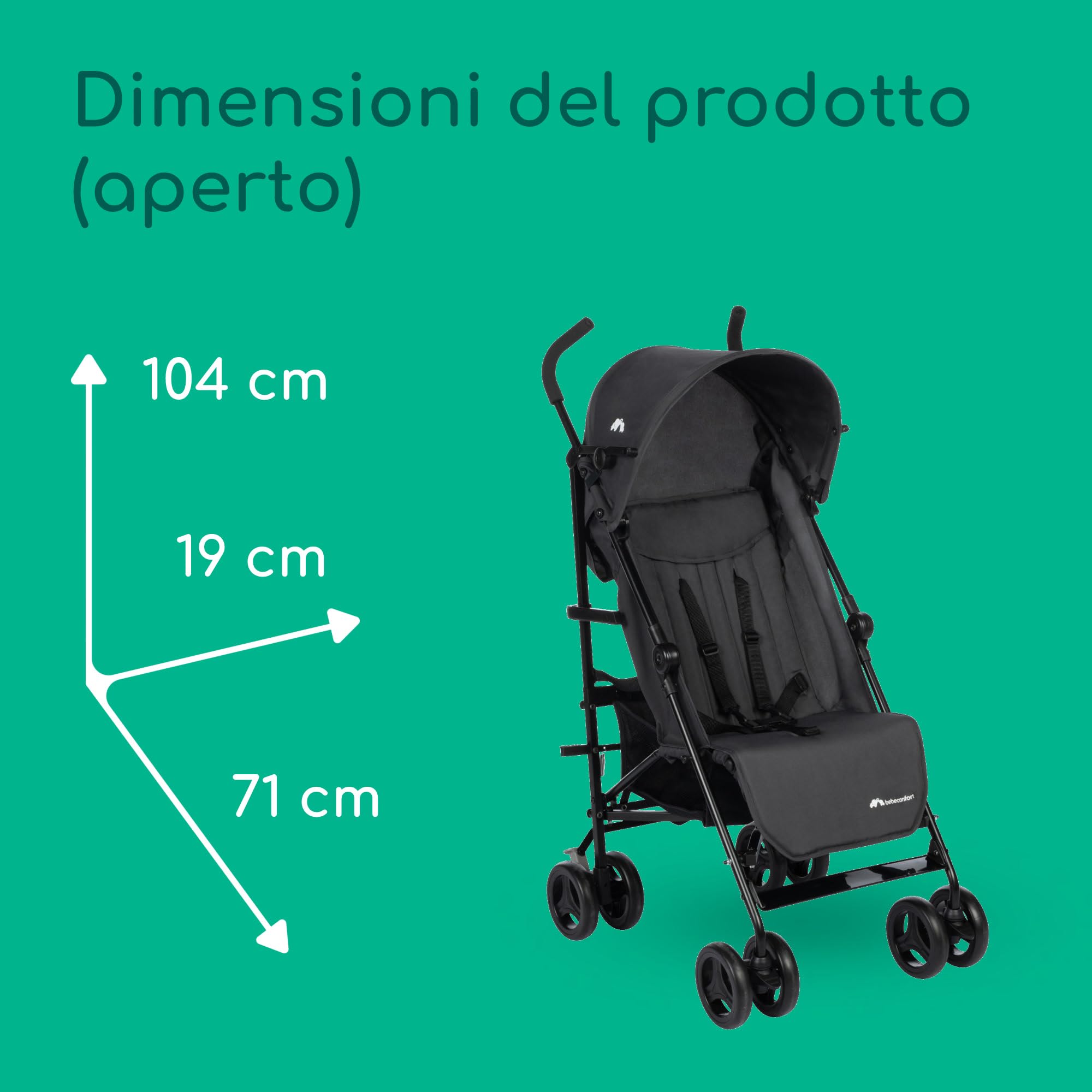 Bebé Confort Rainbow passeggino leggero grigio 22 kg