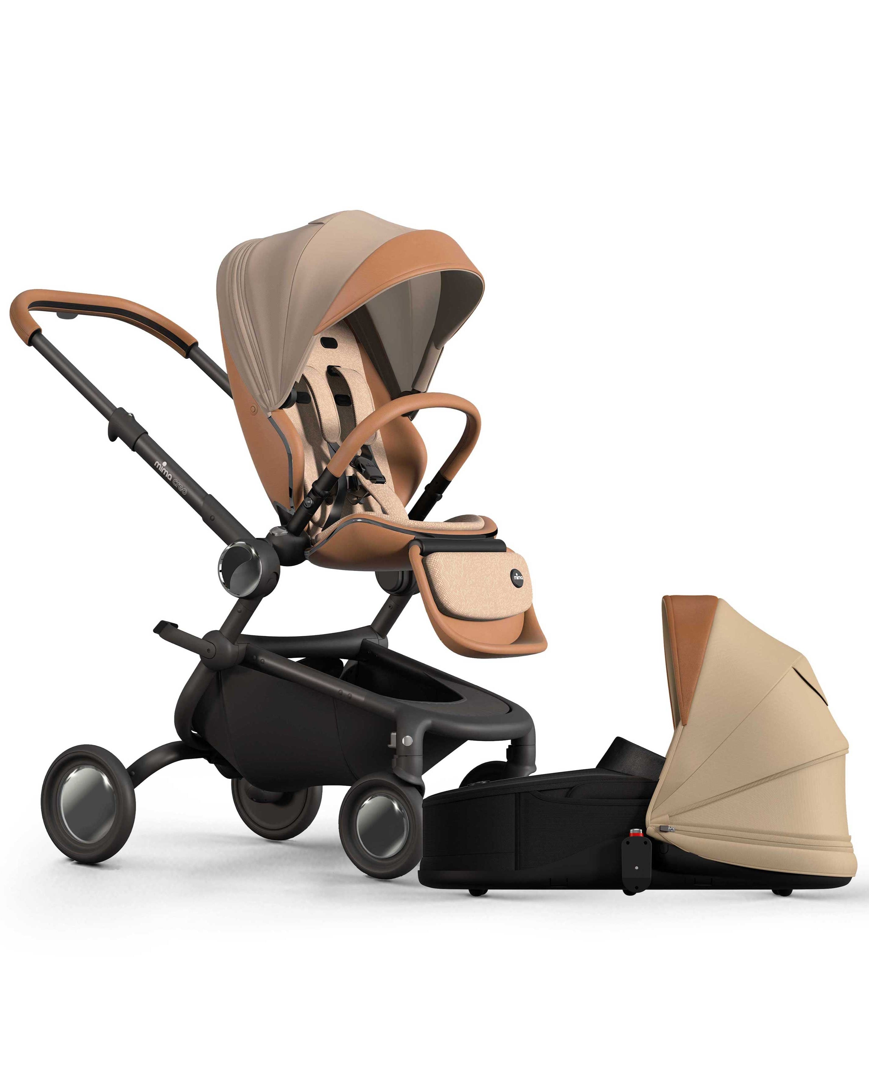 mima creo duo passeggino con navicella reversibile