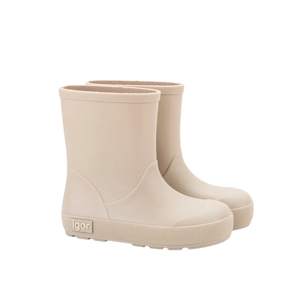 Igor Yogi stivali gomma beige antipioggia bimbi