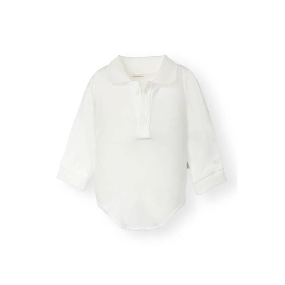 Bamboom Body Polo bimbo maniche lunghe naturale