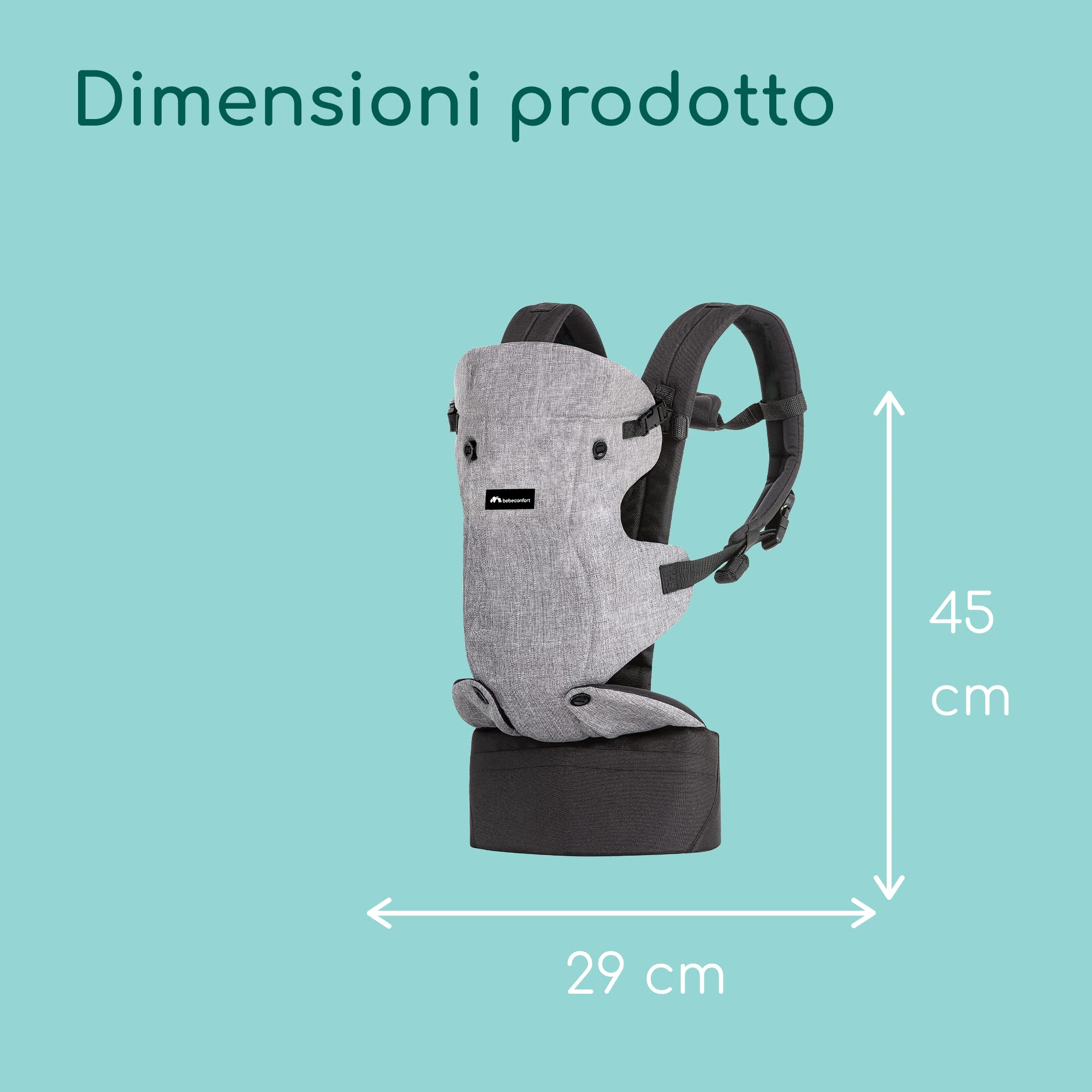 Bébé Confort Go4 Marsupio Ergonomico Black Chic 15 kg