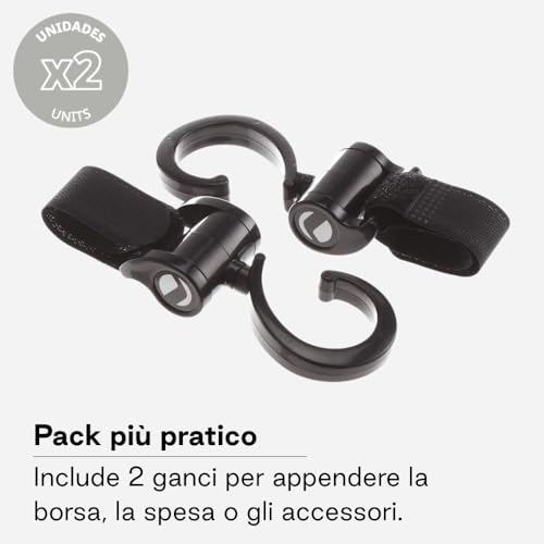 Jané Ganci Universali Passeggino Nero Set 2 Pezzi